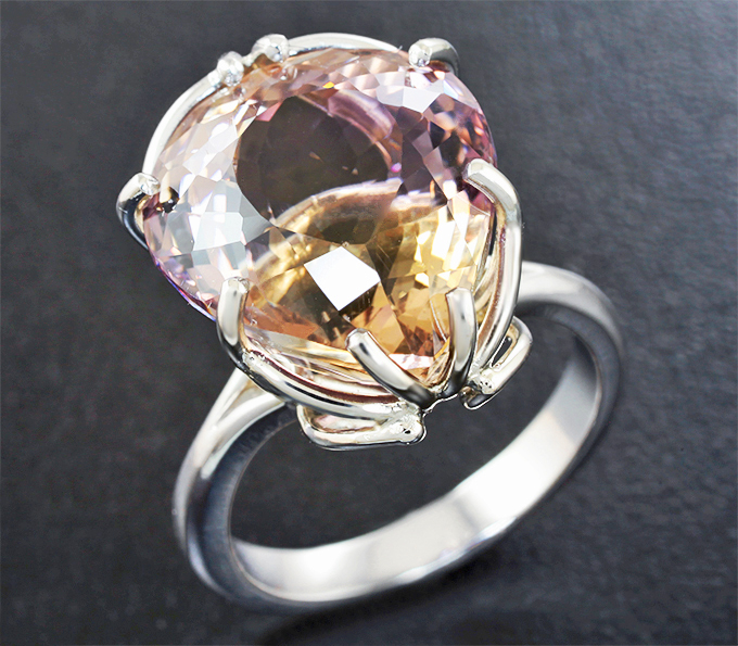 Серебро 925 Кольцо c аметрином