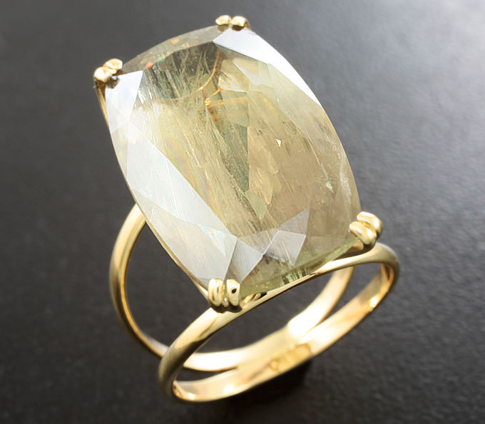 Золото Кольцо с диаспором