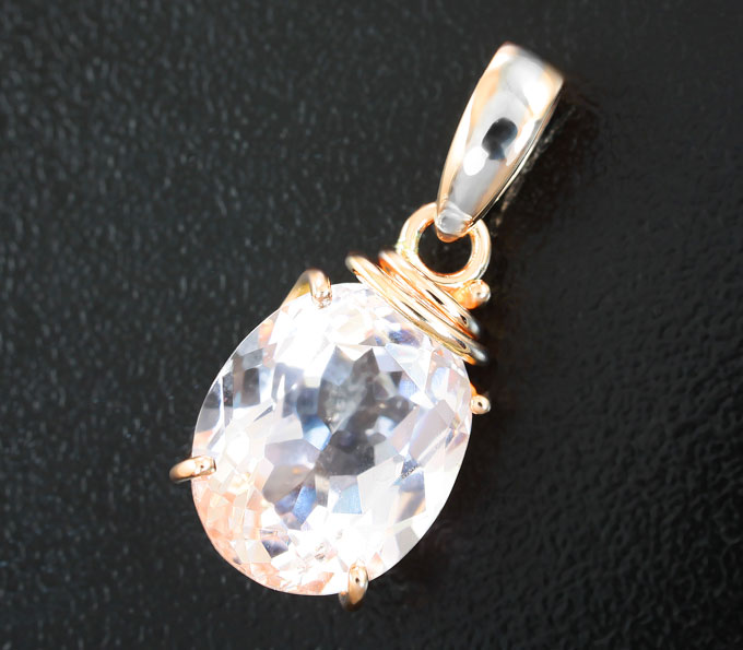 Золото Кулон с морганитом