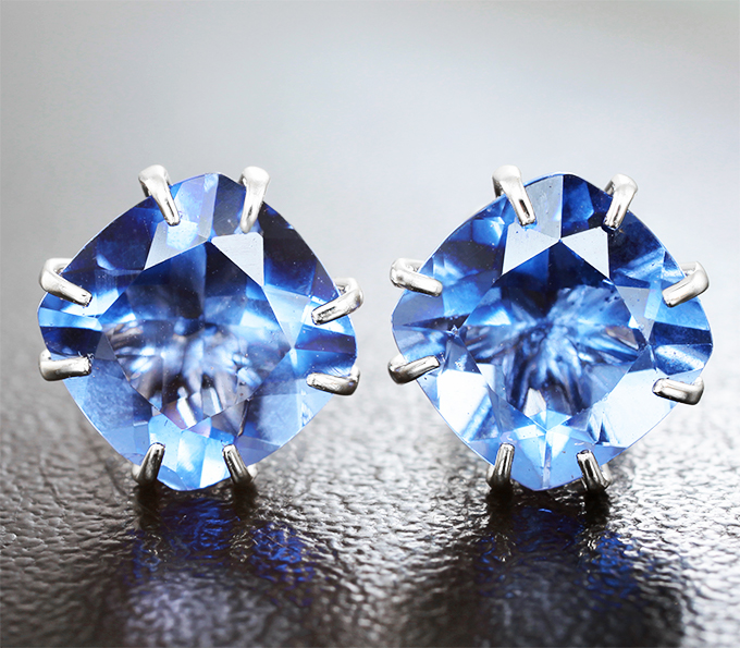 Золото Пусеты с флюоритами