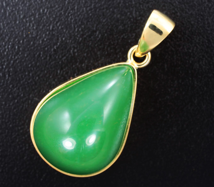 Золото Кулон с хризопразом
