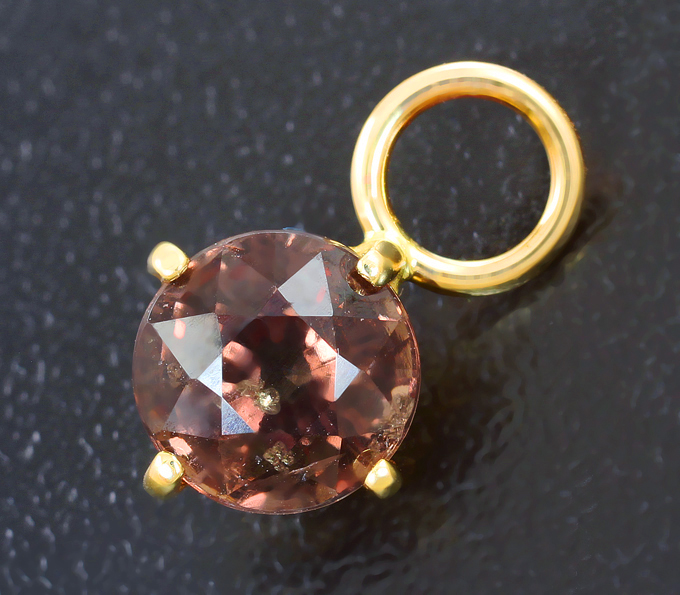 Золото Подвес для кулона с гранатом