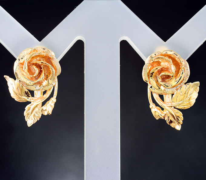 Золото Серьги из желтого золота