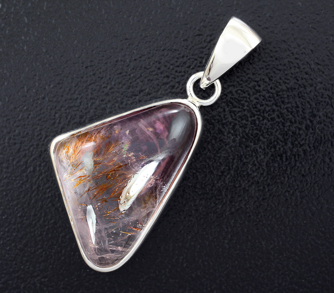 Золото Кулон с аметистом с гетитом 13,55 карата