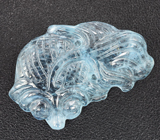 Миниатюра «Рыбка» из цельного аквамарина 10,73 карата