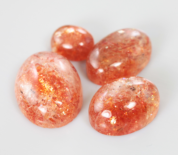 Набор из 4 солнечных камней 30,61 карата