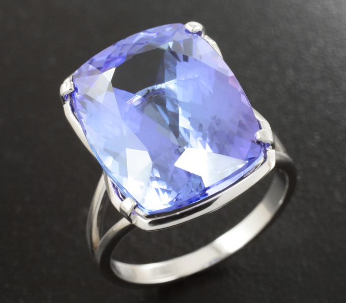 Золото Кольцо с танзанитом 16,72 карата