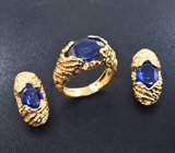 Комплект с кианитами 12,36 карата