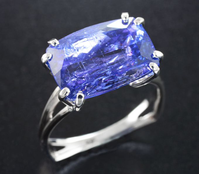 Золото Кольцо с крупным танзанитом 9,29 карата