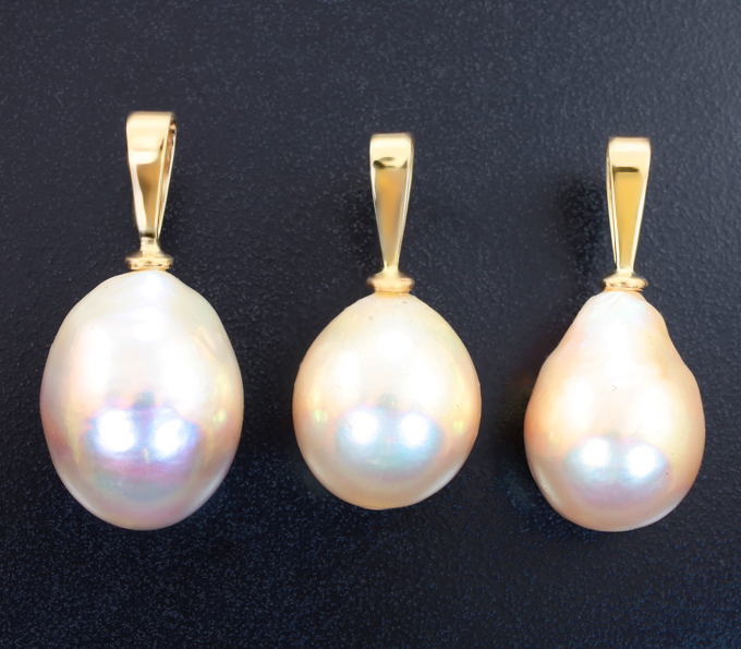 Золото Подвесы с крупным жемчугом Kasumi 63,79 карата