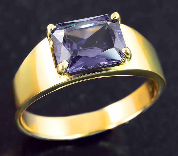 Золото Кольцо с танзанитом 1,85 карата