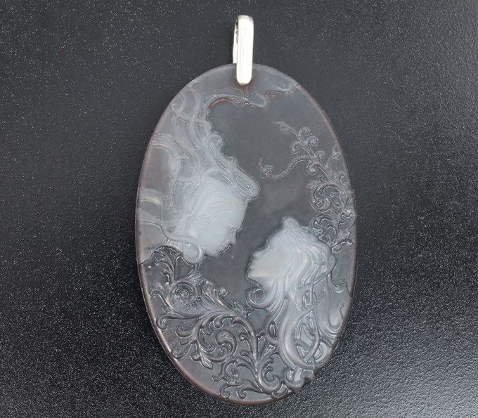 Серебро 925 Камея-подвеска «Притяжение»