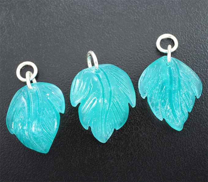 Серебро 925 Комплект с резным амазонитом 27,31 карата