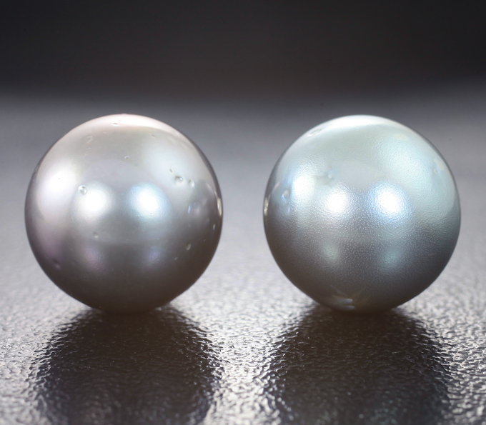 Серебро 925 Серьги с крупным морским жемчугом барокко 25,24 карата