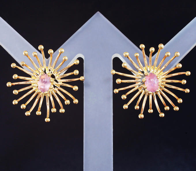 Золото Серьги с хакманитами 0,52 карата