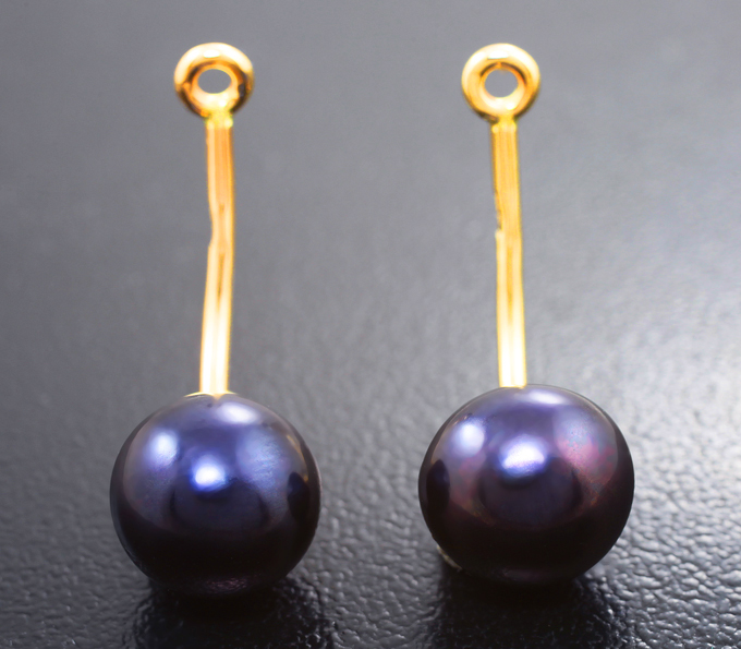 Золото Подвесы для серег с морским жемчугом 8,63 карата