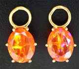Подвесы для серег с ограненными опалами