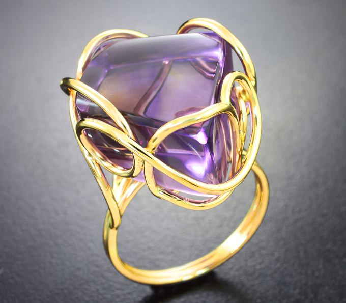 Золото Кольцо с кабошоном аметрина 36,2 карата