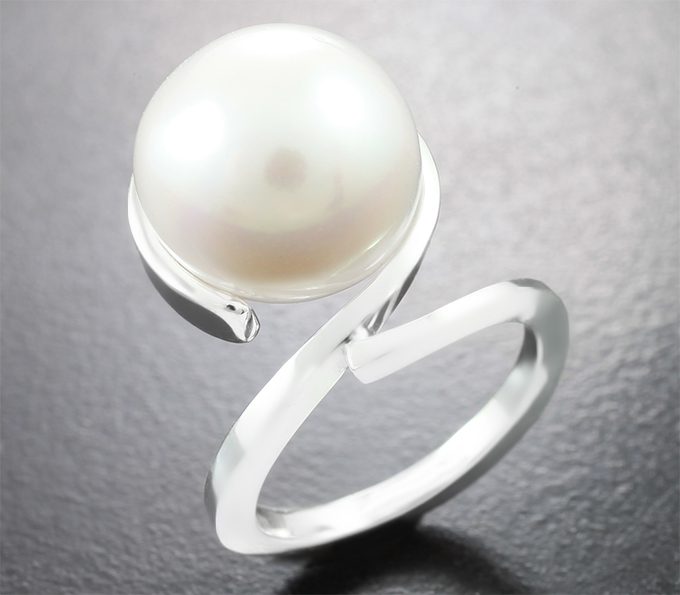 Серебро 925 Кольцо с жемчужиной