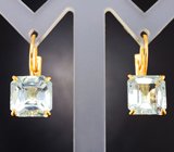 Серьги с аквамаринами 8,38 карата 