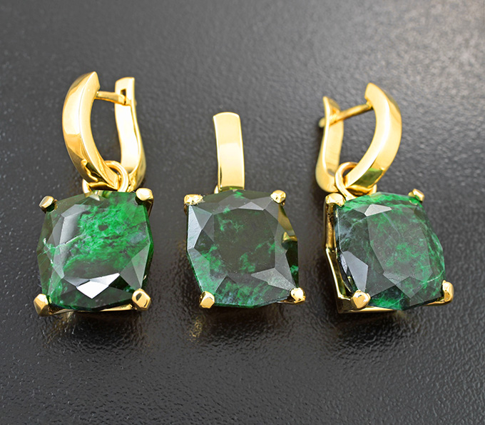 Золото Комплект с ограненными мау-сит-ситами