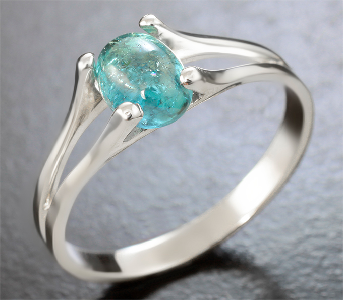 Серебро 925 Кольцо с турмалином 0,85 карата