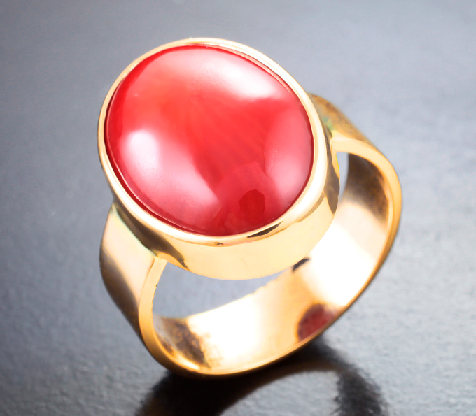 Золото Кольцо с кораллом 11,85 карата