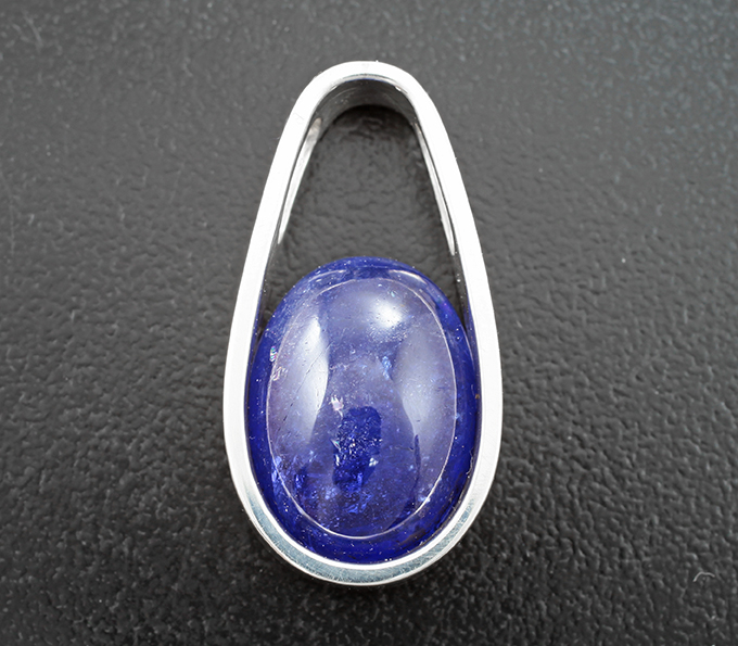 Серебро 925 Кулон с танзанитом 13,5 карата