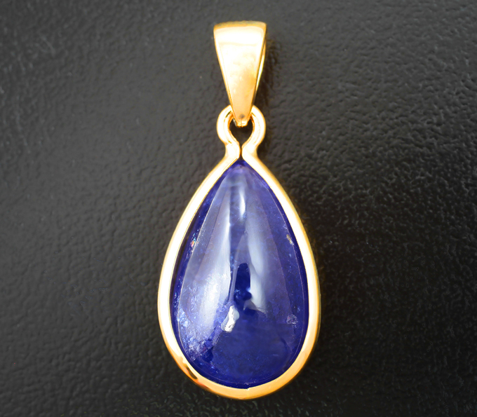 Золото Кулон с крупным танзанитом 11,39 карата