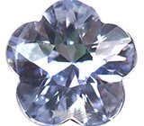 Кулон с резным бесцветным кварцем 57,09 карата и сапфиром Золото