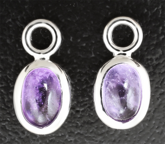 Золото Подвесы для серег с хакманитами 0,89 карата