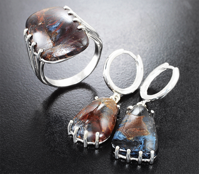 Серебро 925 Комплект с петерситами 27,61 карата