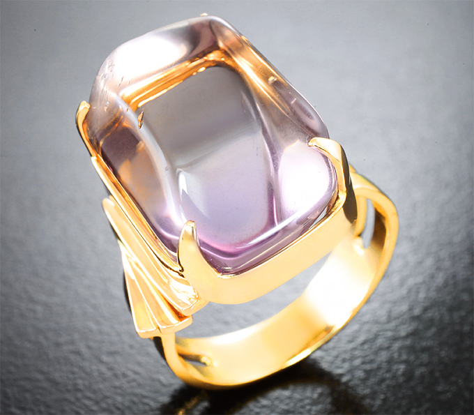 Золото Кольцо с аметрином 19,6 карата