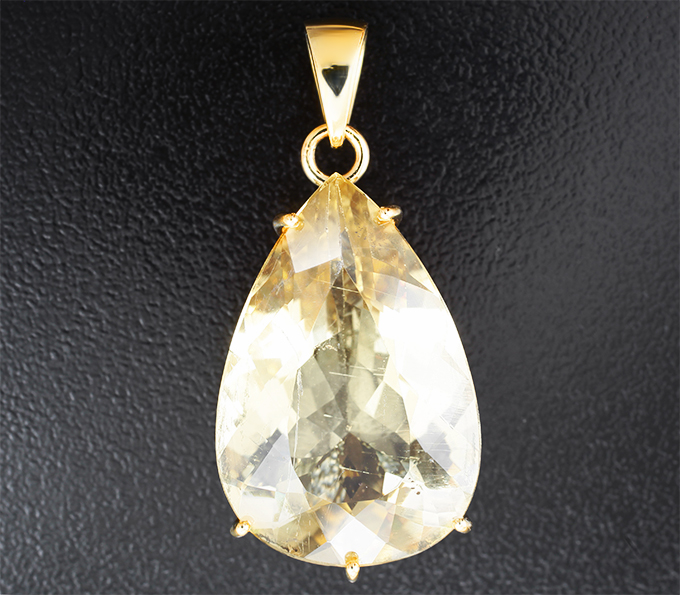 Золото Кулон с гелиодором 20,56 карата