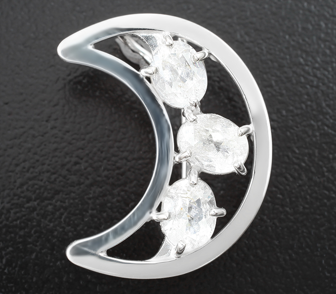 Серебро 925 Брошь/кулон с фенакитами 2,1 карата