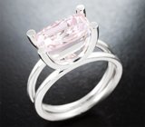 Кольцо с кунцитом высокой чистоты 6,01 карата Серебро 925