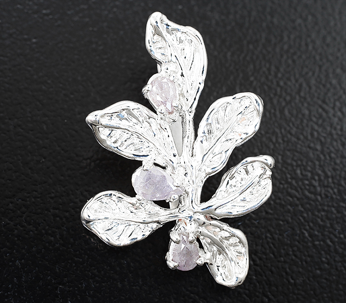 Серебро 925 Кулон с бриллиантами 0,33 карата