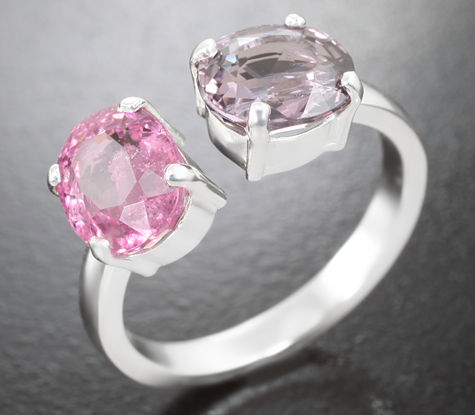 Серебро 925 Кольцо cо шпинелями 4,25 карата