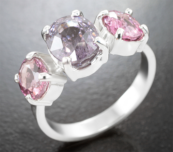 Серебро 925 Кольцо cо шпинелями 5,08 карата