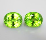 Подвесы для серег с перидотами 11,2 карата Золото