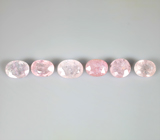 Набор из 6 розовых турмалинов 9,08 карата