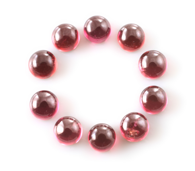 Набор из 10 родолитов 2,64 карата