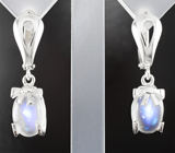 Серьги с лунным камнем 5,85 карата