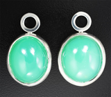 Подвесы для серег с хризопразом 29,56 карата