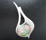 Кулон с кристаллическим эфиопским опалом 3,46 карата