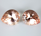 Серьги с морганитами 7,88 карата