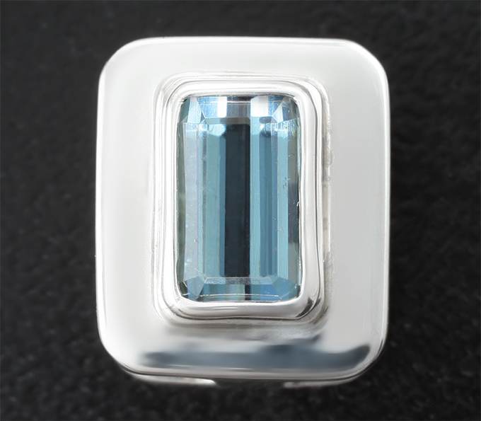 Серебро 925 Кулон с синим турмалином 1,28 карата