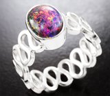 Кольцо с кристаллическим черным опалом 1,34 карата Серебро 925