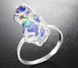 Кольцо с крупным кристаллическим мексиканским опалом 6,25 карата Золото