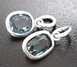 Два кулона с синими шпинелями 1,82 карата Серебро 925